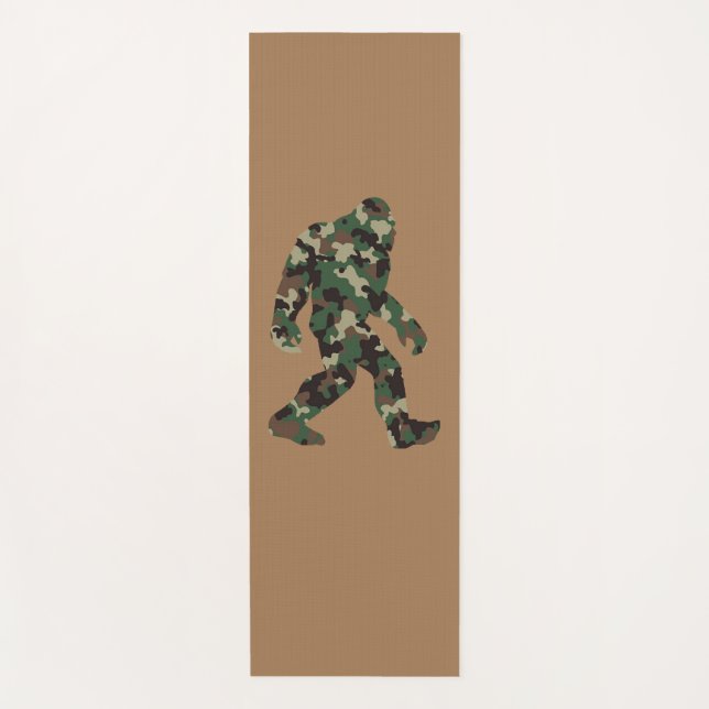 Camouflage Bigfoot Sasquatch Yogamatte (Vorderseite)