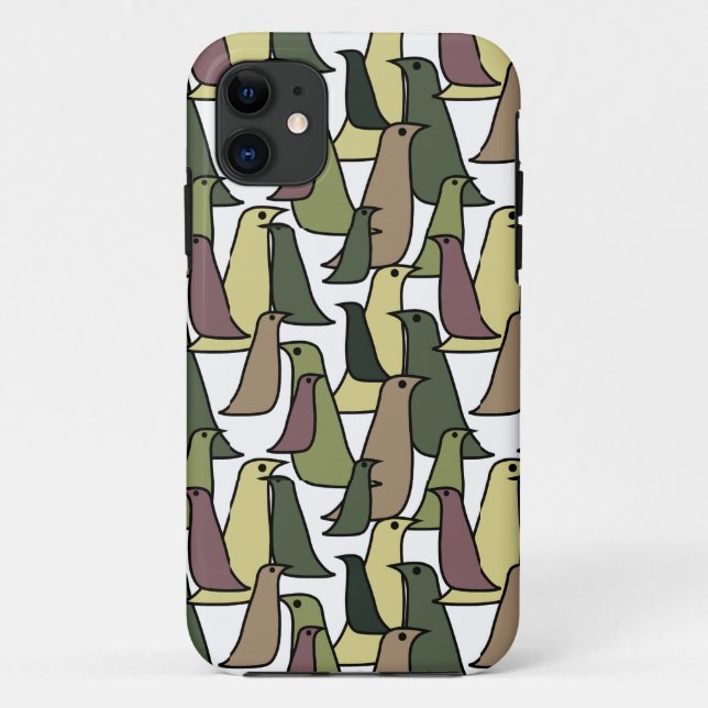 Camouflage Birds Case-Mate iPhone Hülle (Rückseite)