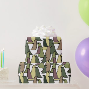 Camouflage Birds Geschenkpapier