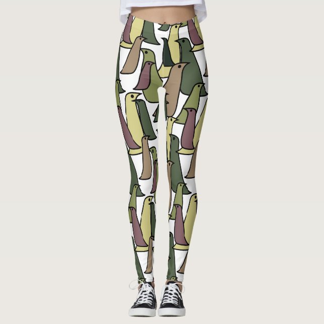 Camouflage Birds Leggings (Vorderseite)