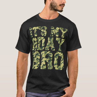 Camouflage Birthday Militär Soldier Bday Celebrat T-Shirt