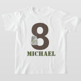 Camouflage Birthday Party T - Shirt