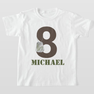 Camouflage Birthday Party T - Shirt