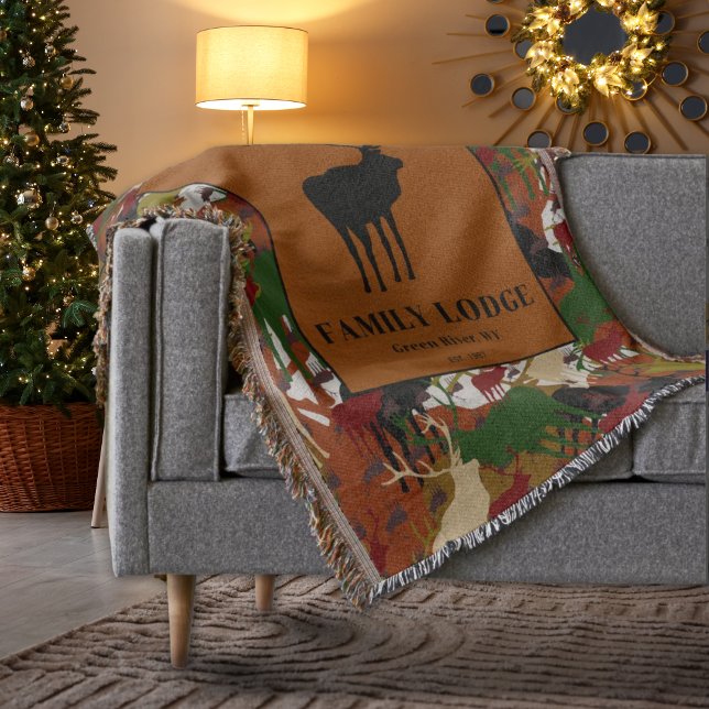 Camouflage Black Brown Green Personalized Decke (Von Creator hochgeladen)