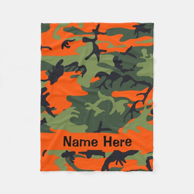 Camouflage Blanket - Dog Blanket - Jägergeschenke Fleecedecke (Vorderseite)