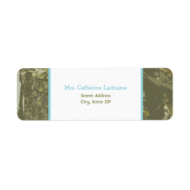 Camouflage & Blue Baby Dusche (Vorne)