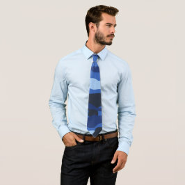 Camouflage Blue Camouflage Army Pattern Krawatte