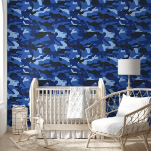 Camouflage Blue Camouflage Army Pattern Tapete