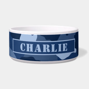 Camouflage Blue Camouflage Muster Napf