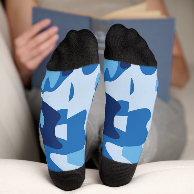 Camouflage Blue Socks Socken (Unterseite)