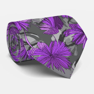 Camouflage-Blumen grauer Single-Mit Blumenside Krawatte