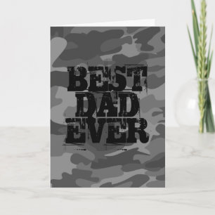 Camouflage Bold Best Vater aller Zeiten Karte
