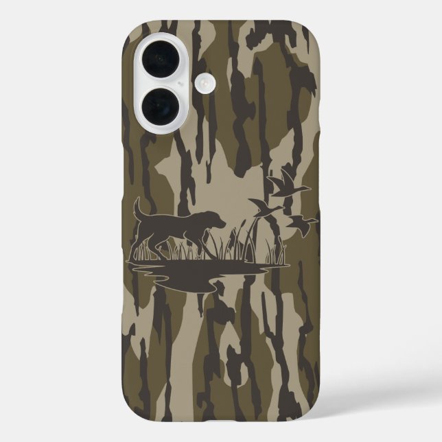 Camouflage Bottomland Hunde und Enten Case-Mate iPhone Hülle (Rückseite)