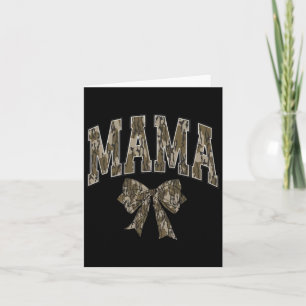 Camouflage Bow Coquette Mama Mama Dove Saison Jagd Karte