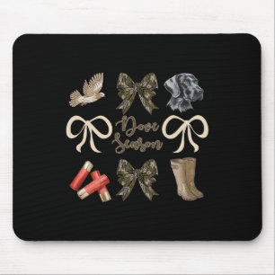 Camouflage Bow Coquette Taubensaison Jagd Taubenjä Mousepad