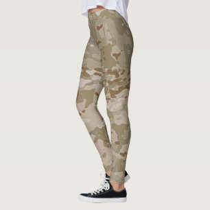 Camouflage Brown Camouflage Leggings