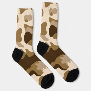 Camouflage Brown Socks Socken
