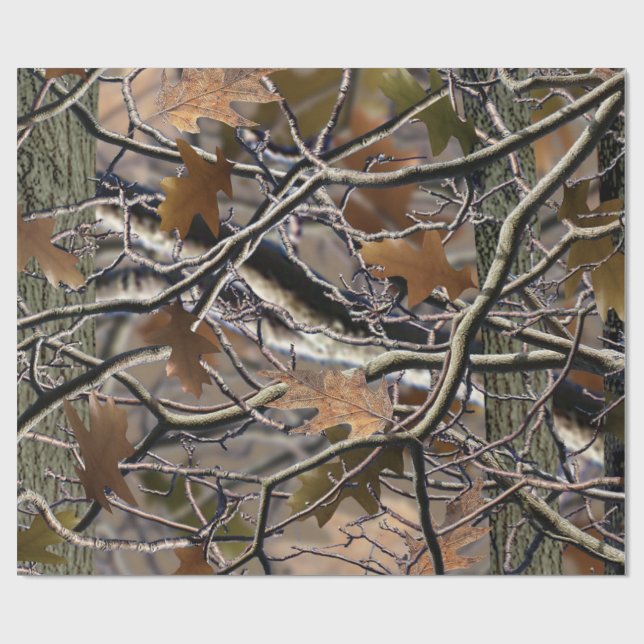 Camouflage Browns, Geschenkpapier, geruchtes Papie Geschenkpapier (Flach)
