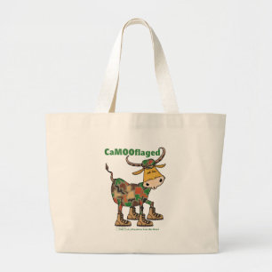 Camouflage Bull Jumbo Stoffbeutel