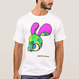 Camouflage Bunny auf Weiß T-Shirt