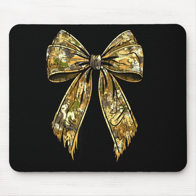 Camouflage Camo Bow Hunting Girl  Mousepad (Vorne)