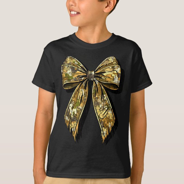 Camouflage Camo Bow Hunting Girl  T-Shirt (Vorderseite)