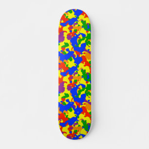 Camouflage Camouflage Fun Regenbogen Skateboard