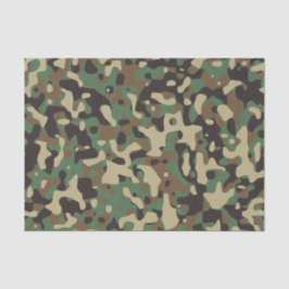 Camouflage Camouflage Green Brown Beige Heer Milit Seidenpapier