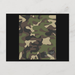 Camouflage Camouflage Pattern Postkarte