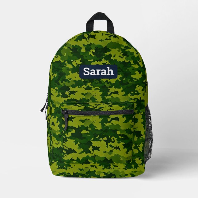 Camouflage Camouflage personalisierter Rucksack (Vorderseite)