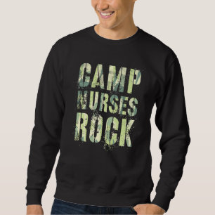 Camouflage Camp Krankenschwestern tun Rock Camping Sweatshirt