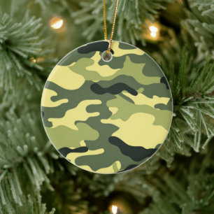 Camouflage Camping Jagd auf Green Camouflage Keramikornament