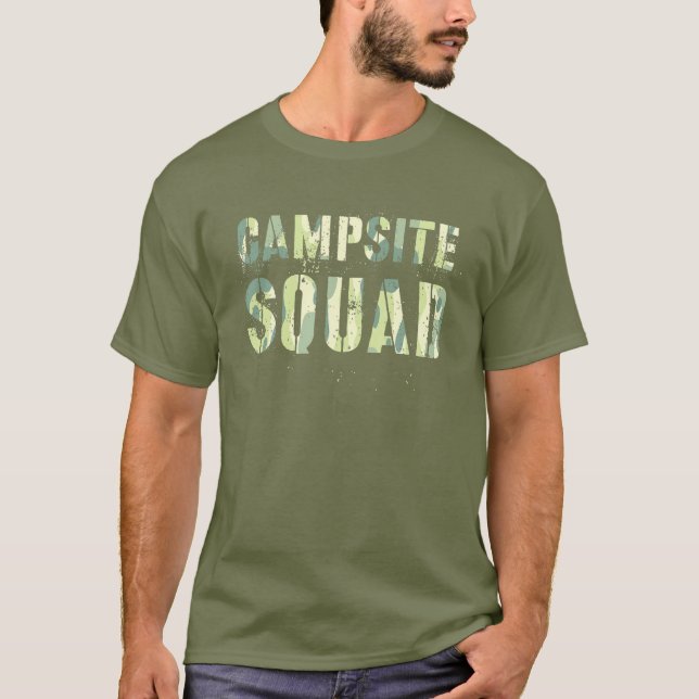 Camouflage CAMPSITE SQUAD Sommerberaterteam T-Shirt (Vorderseite)