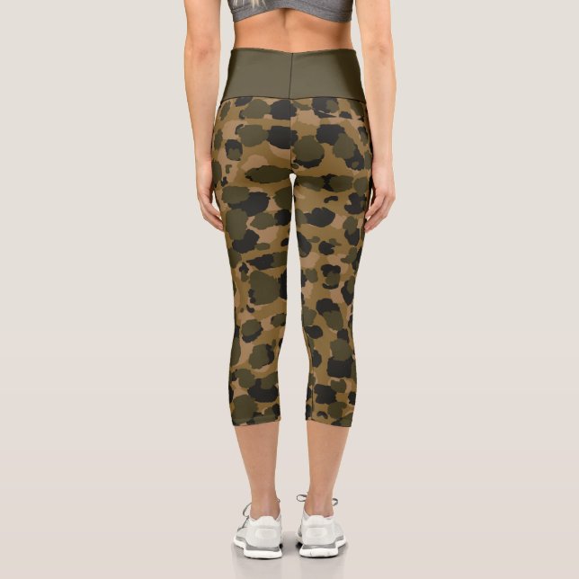 Camouflage Capri Leggings (Rückseite)