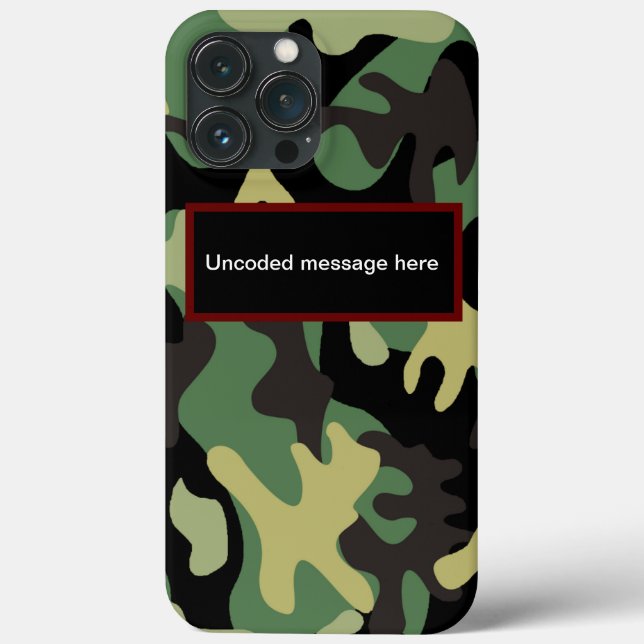 Camouflage Case-Mate iPhone Hülle (Rückseite)