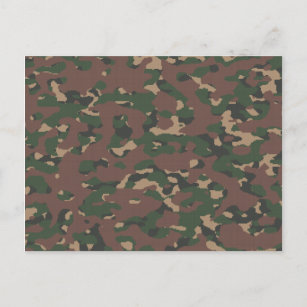 Camouflage Chic: Ein Militär Inspiriert für Jagd i Postkarte