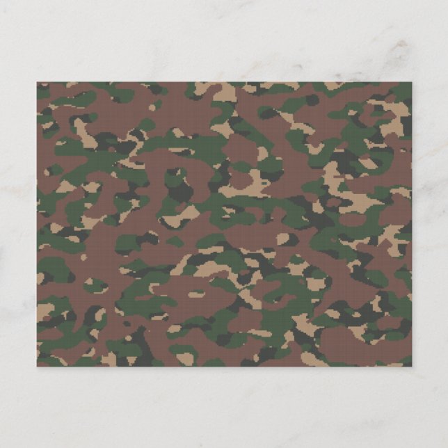 Camouflage Chic: Ein Militär Inspiriert für Jagd i Postkarte (Vorderseite)
