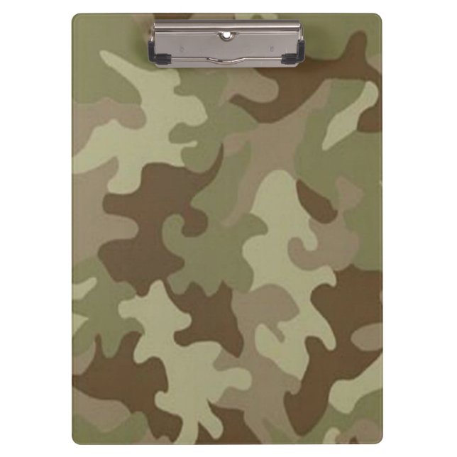 Camouflage Clipboard Klemmbrett (Vorderseite)