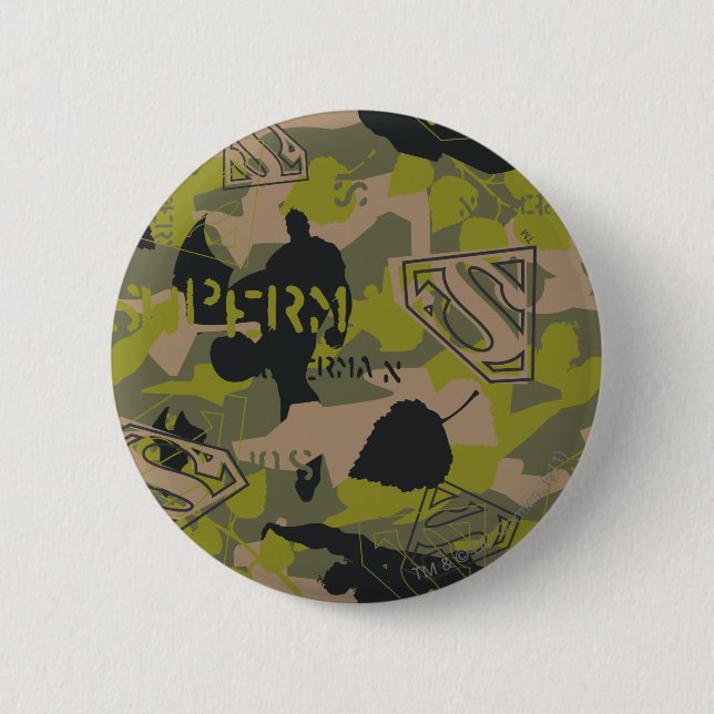 Camouflage Collage Button (Vorderseite)