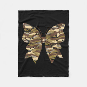 Camouflage Coquette Bow Duck Jagd Frauen Niedlich Fleecedecke