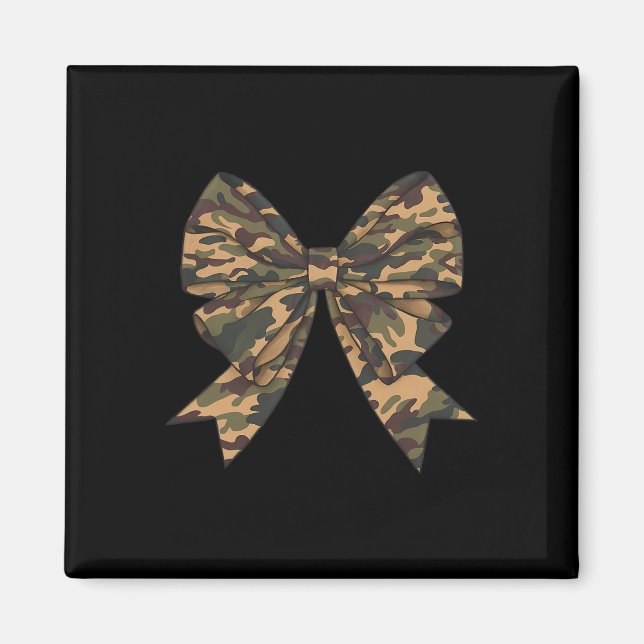 Camouflage Coquette Bow Duck Jagd Mädchen Kinder F Magnet (Vorne)