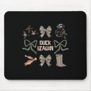 Camouflage Coquette Bow Duck Season Duck Jagd Frau Mousepad