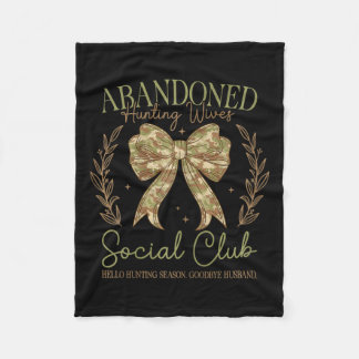 Camouflage Coquette Bow Funny Junting Ehefrau Spri Fleecedecke