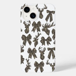 Camouflage Coquette Bow Hirsche Jagd Frauen Case-Mate iPhone 14 Hülle