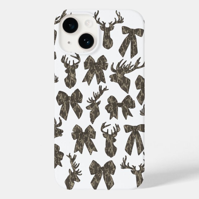 Camouflage Coquette Bow Hirsche Jagd Frauen Case-Mate iPhone Hülle (Rückseite)