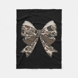 Camouflage Coquette Bow Hunt Duck Jagd Camouflage Fleecedecke