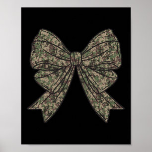 Camouflage Coquette Bow Hunt Duck Jagd Camouflage  Poster