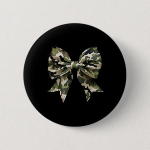 Camouflage Coquette Bow Hunt Ente Jagd Camouflage  Button