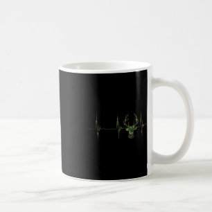 Camouflage Deer Antlers Jagen Heartbeat Ecg Puls Kaffeetasse
