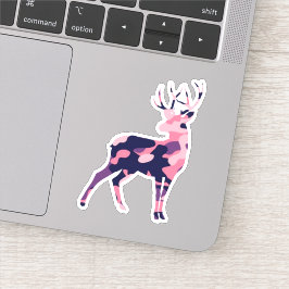 Camouflage Deer Aufkleber